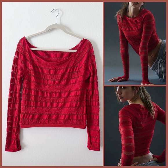 NWOT FP Movement Take On Me Layer Top Size XL in Winterberry - Picture 1 of 4